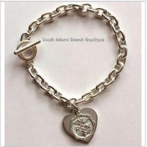 Nursing Nurse RN Caduceus Charm Bracelet 8" Gift